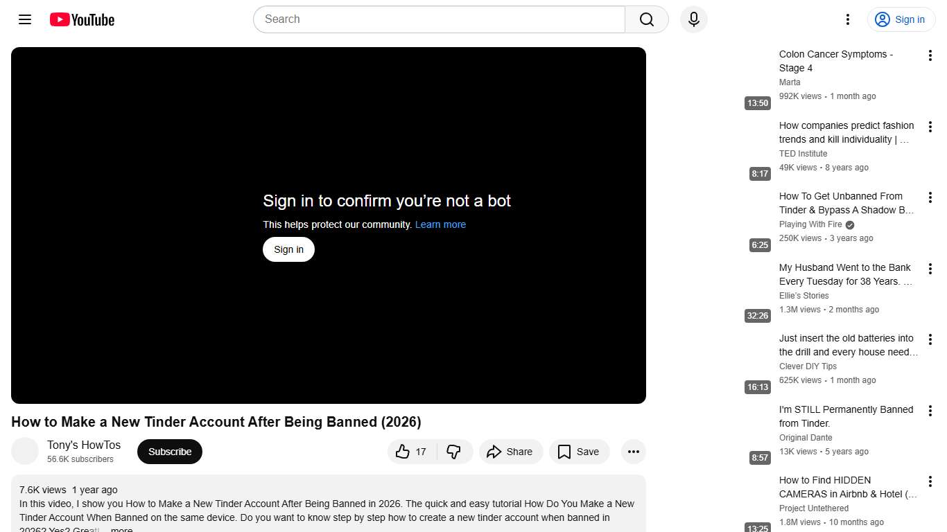 How to Make a New Tinder Account After Being Banned (2026) - YouTube